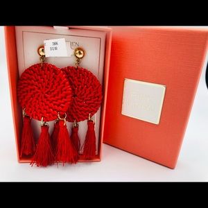 🔴3/$20🔴Red Tassel Earrings